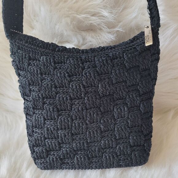 The Sak Black Crochet Shoulder Bag - Picture 3 of 7